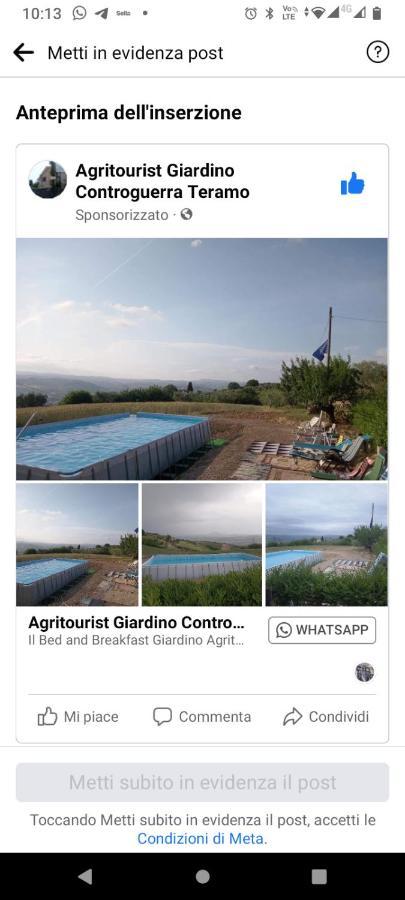 Bed&Breakfast Giardino Agritourist Controguerra Exteriör bild